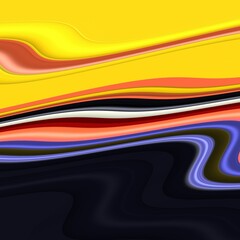 Colorful lines, fluid shapes, waves, rainbow colors, abstract background