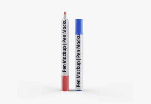 Matte Permanent Marker Mockup