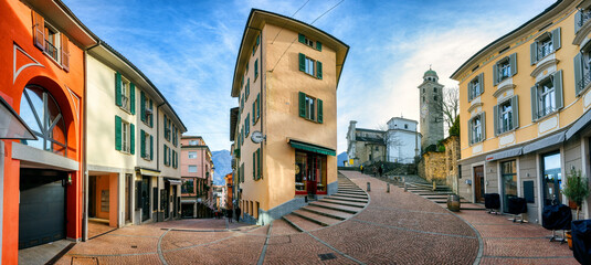 Lugano city center, Ticino canton, Switzerland - 559585472