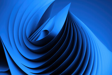 Blue vibrant forms compositions