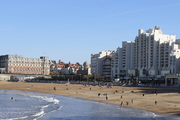 Architecture in the city of Biarritz, France