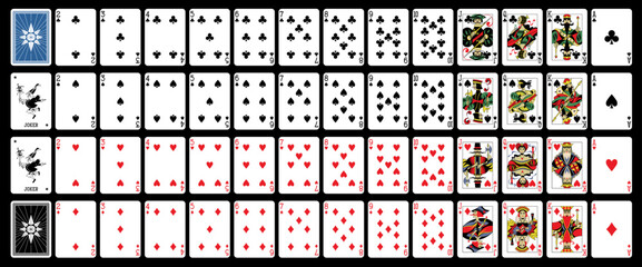 Playing cards, full deck - Set with isolated cards  © Максим Лебедик