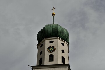Zwiebelhaube der St.-Oswald-Kirche in Stockach 