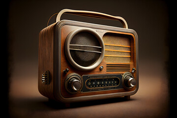 old radio in a desk, world radio day background, background for world radio day, generic old radio 