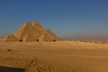 Fototapeta na wymiar Great pyramids of Giza, Egypt