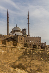 Fototapeta na wymiar Mosque of Muhammad Ali in the Citadel in Cairo, Egypt