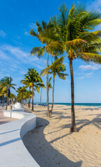 The Wave Wall And Promenade on Las Olas Beach, Fort Lauderdale Beach, Florida, USA