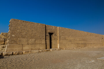 View of the necropolis in Saqqara, Egypt