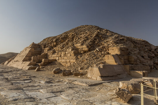 Pyramid Of Unas In Saqqara, Egypt