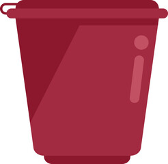 Capsule cup icon flat vector. Espresso cup. Aroma strong isolated