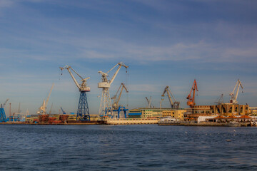 Fototapeta premium Harbor in Port Fuad, Egypt