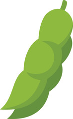 Gmo peas icon flat vector. Dna food. Medicine gene isolated