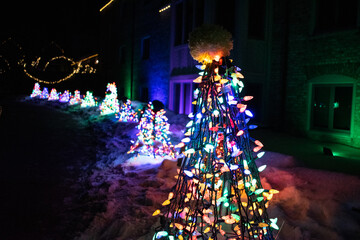 christmas tree with lights