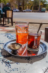 Tea with water in a cafe in Egypt