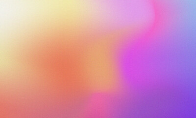 Obraz premium Colourful retro background gradient with grain texture