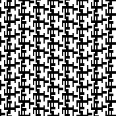 Fototapeta premium minimalist black and white geometric abstract seamless pattern of interconnected shapes