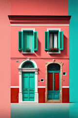 minimaliste façade colors