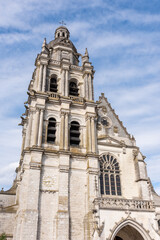 Fototapeta na wymiar Saint-Louis Cathedral in Blois (Blois, Loir-et-Cher, Centre-Val de Loire, France)