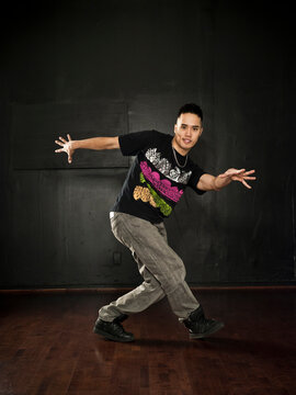 Male breakdancer