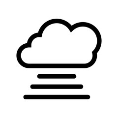 Hosting icon line isolated on white background. Black flat thin icon on modern outline style. Linear symbol and editable stroke. Simple and pixel perfect stroke vector illustration.