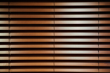 Brown blinds filled frame