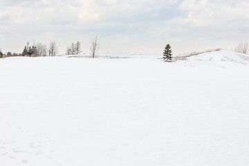 Winter wonderland in Quebec Canada