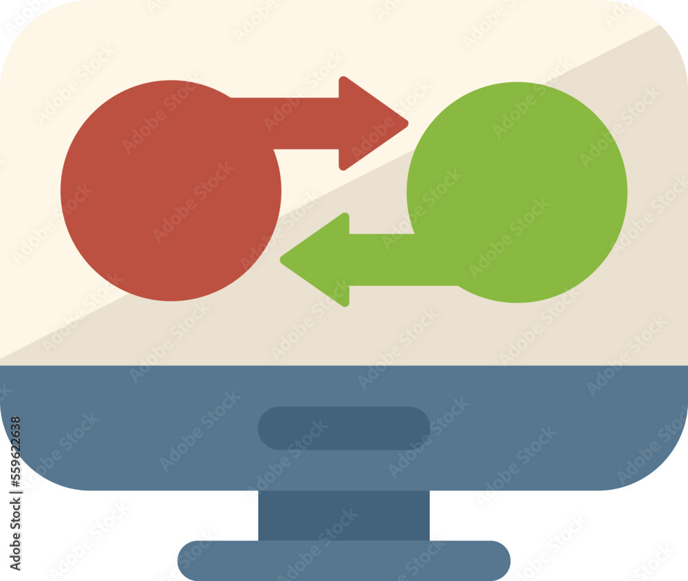 Poster redesign color icon flat vector. web design. build project isolated