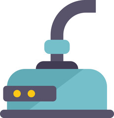 Pool pump icon flat vector. Water cleaning. Sea swim isolated