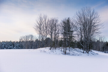 Winter wonderland in Quebec Canada