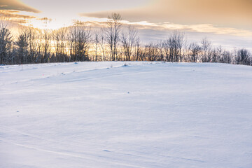 Winter wonderland in Quebec Canada