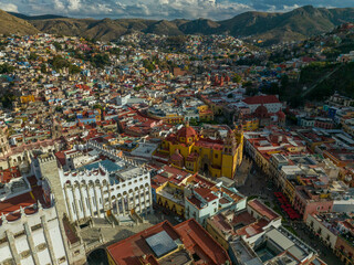 drone view of Guanajuato 