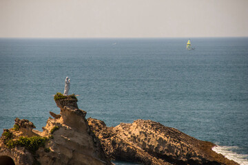 Le rocher de la Vierge au pays Basuqe en France