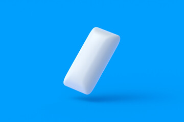 Falling chewing gum. Mint bubblegum. 3d render