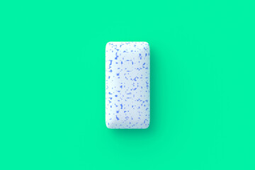Chewing gum. Mint bubblegum. Top view. 3d render