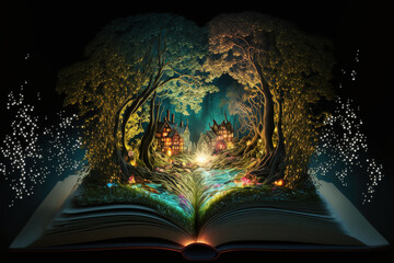 Open Fairy Tale Book - Generative AI