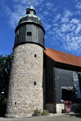 Turm der St.-Pankratius-Kirche in Hattorf am Harz