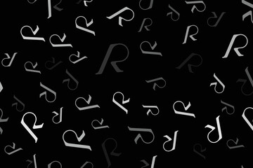 Symbol seamless pattern. Pattern for branding and textile products. Flat illustration EPS 10.