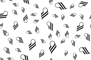 Symbol seamless pattern. Pattern for branding and textile products. Flat illustration EPS 10.
