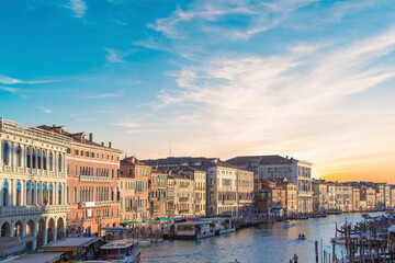 Obraz premium Beautiful views of the Grand Canal in Venice, Italy