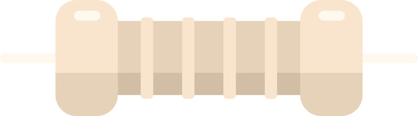 Circuit resistor icon flat vector. Chip capacitor. Energy board isolated