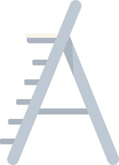 Staircase icon flat vector. Step ladder. Wooden metal isolated
