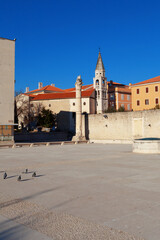 Fototapeta premium St.Donatus church on the Roma Forum in Zadar. Croatia.