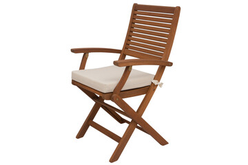 Wooden folding chair