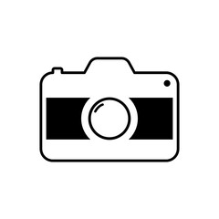 Photocamera icon. Vector illustration 
