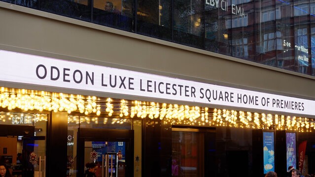 Odeon Luxe Leicester Square movie theatre - LONDON, UNITED KINGDOM - DECEMBER 20, 2022