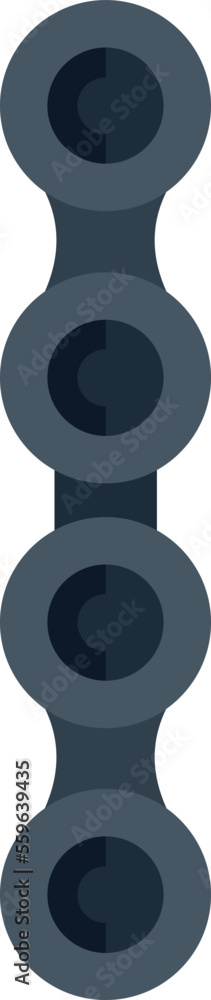 Poster chain icon flat vector. web strength. modern connection isolated