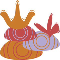 Boho Style Abstrack background Hand Draw