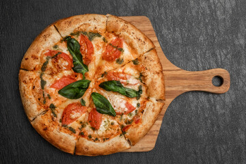 ミックスピザ　Italian delicious food mixture pizza