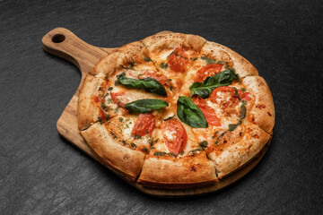 ミックスピザ　Italian delicious food mixture pizza