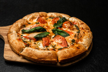 ミックスピザ　Italian delicious food mixture pizza